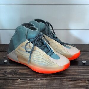 Adidas Yeezy Quantum Basketball Shoes - Gray and Orange